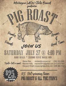 Read more about the article State LAOH Pig Roast Fundraiser